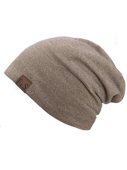 Fashionable Solid Hip-hop Style Beanie, Warm Knitted Hat, For Men And Women
