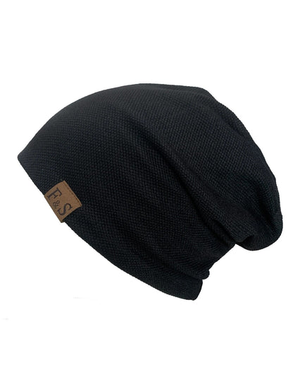 Fashionable Solid Hip-hop Style Beanie, Warm Knitted Hat, For Men And Women