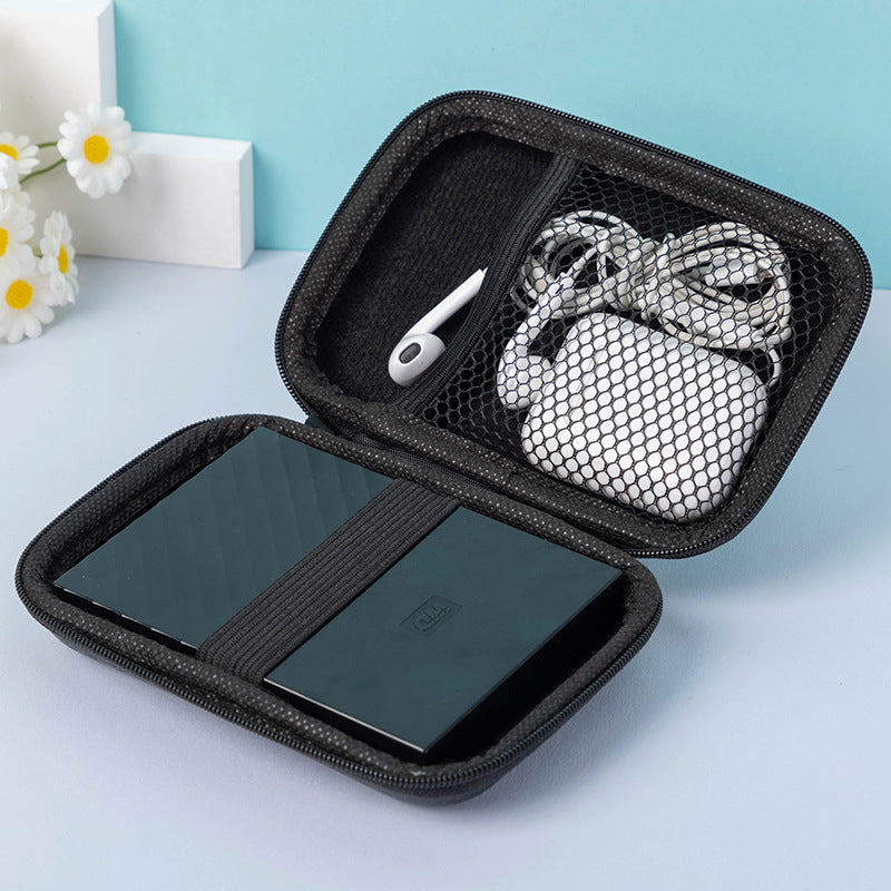 Portable Zipper Pouch, Eva Storage Bag, Mobile Phone Charger, Hard Disk Bag, Disk, Data Cable Storage