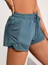 High Waist Breathable Elastic Fitness  Yoga Shorts 4