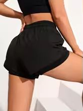 High Waist Breathable Elastic Fitness  Yoga Shorts 5