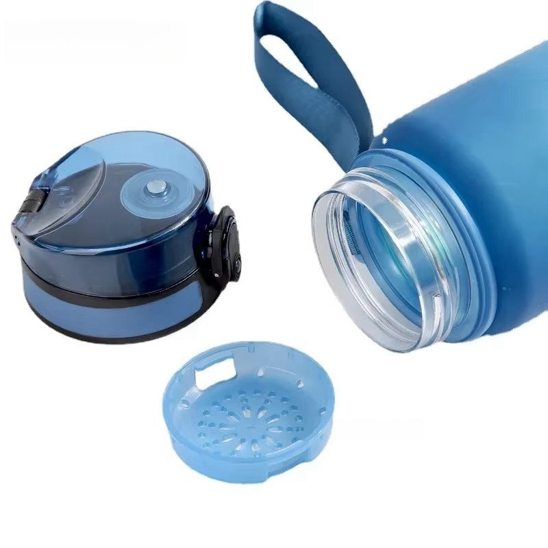 Large Capacity Gradient Color Sports Water Bottle Plastic Fitness Jug For Outdoor Gym Travel 5