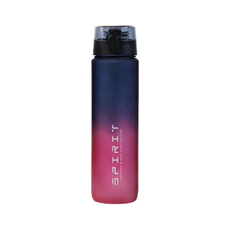 Large Capacity Gradient Color Sports Water Bottle Plastic Fitness Jug For Outdoor Gym Travel 9
