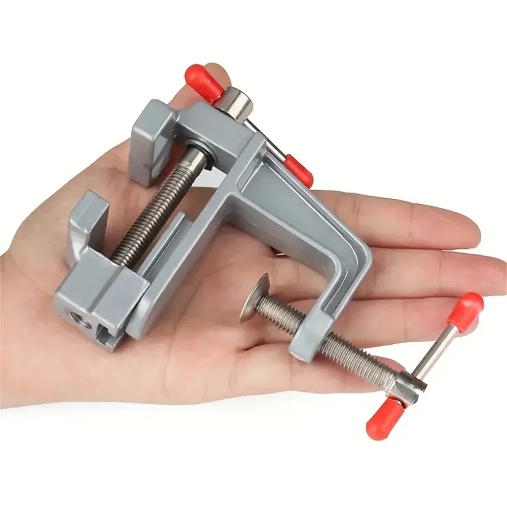 Aluminum Miniature Small Jewelers, Mini Bench Vise Multi Functional, Hobby Clamp On Table Flat Pliers Tool Vice