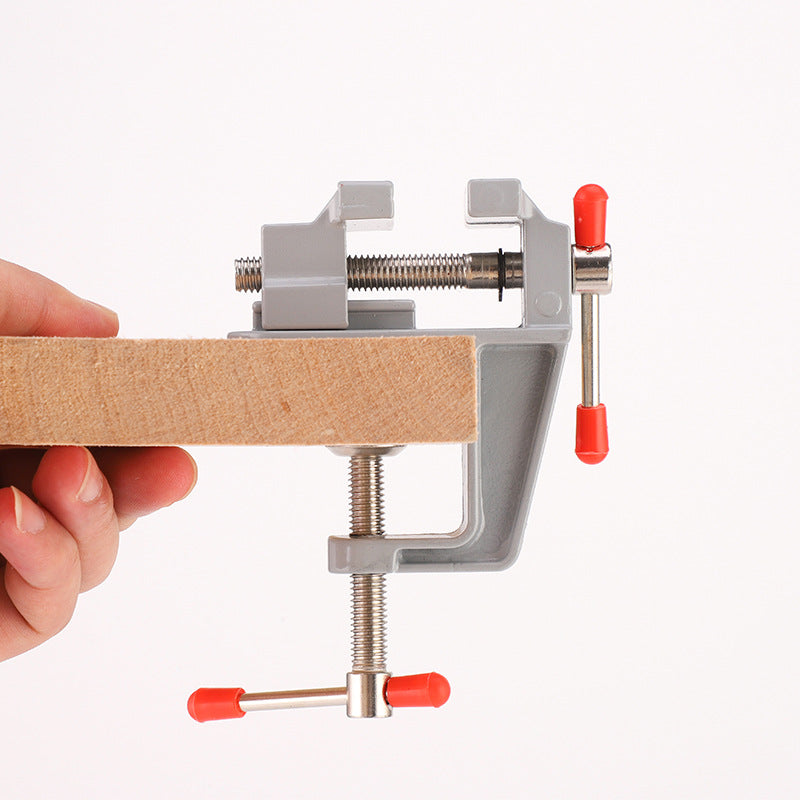 Aluminum Miniature Small Jewelers, Mini Bench Vise Multi Functional, Hobby Clamp On Table Flat Pliers Tool Vice