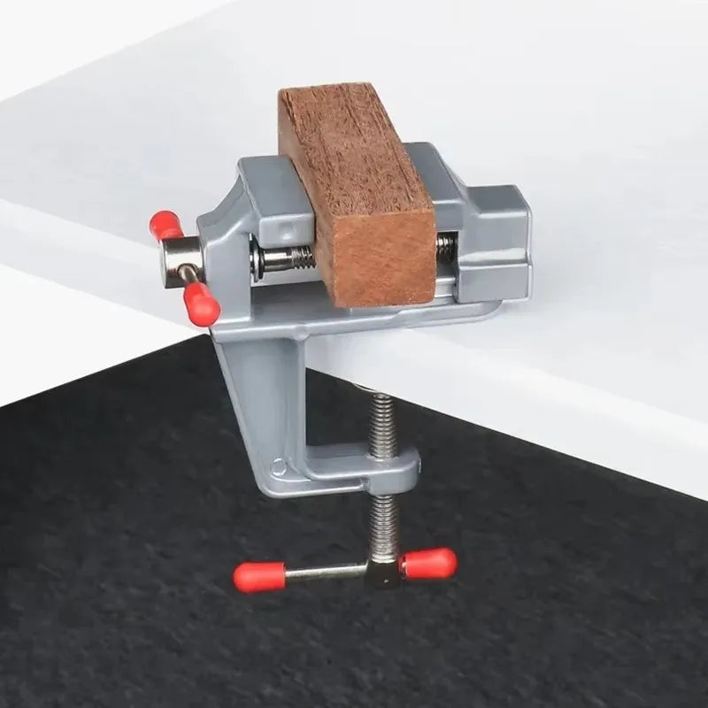Aluminum Miniature Small Jewelers, Mini Bench Vise Multi Functional, Hobby Clamp On Table Flat Pliers Tool Vice