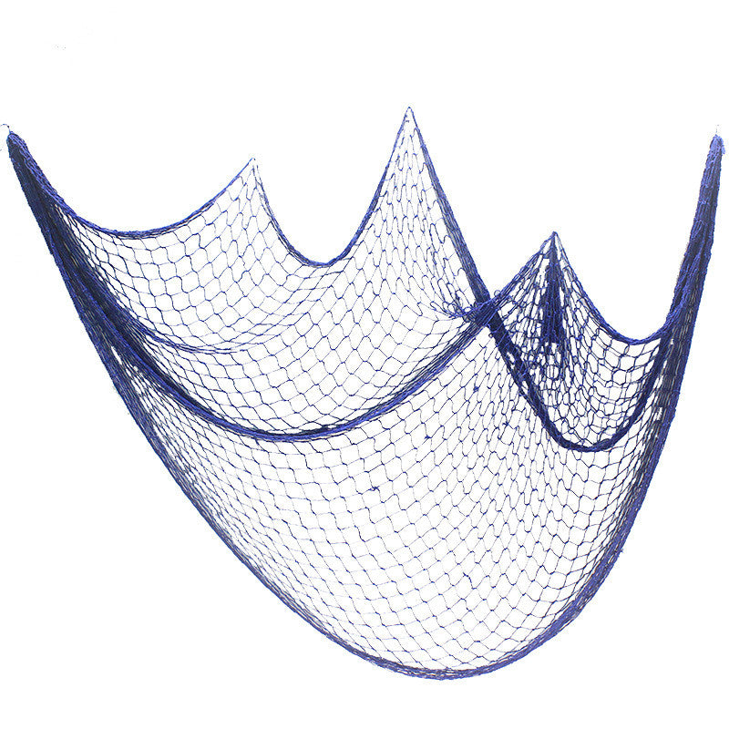 Fishing Net Wall Hanging, Nautical Marine Home Decoration, Mediterranean Sea Studio Prop