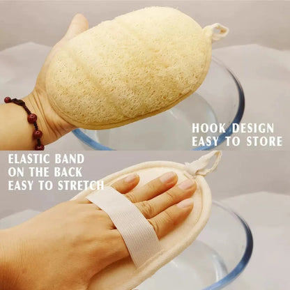 Soft Body Scrub Loofah Sponge Natural Exfoliating Bath Brush Massager Deep Cleaning Shower Bathing  2