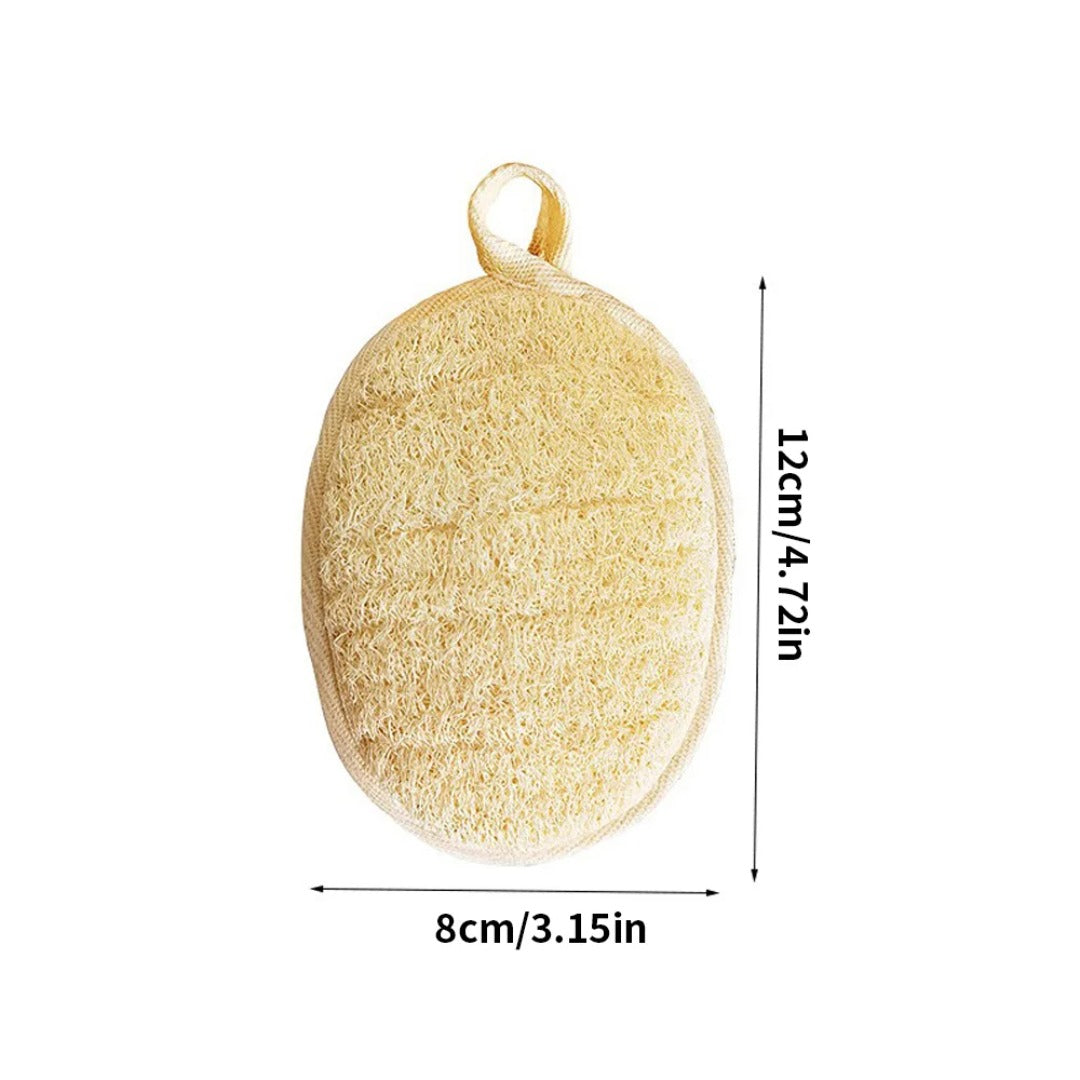 Soft Body Scrub Loofah Sponge Natural Exfoliating Bath Brush Massager Deep Cleaning Shower Bathing  4