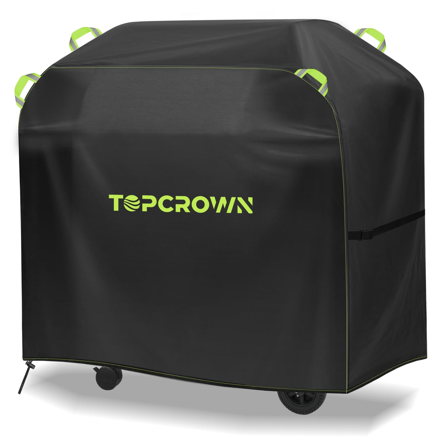 Waterproof Oxford BBQ Cover, Anti UV, Rip Proof and Windproof Grill Protector with Reflective Strips for Char Broil