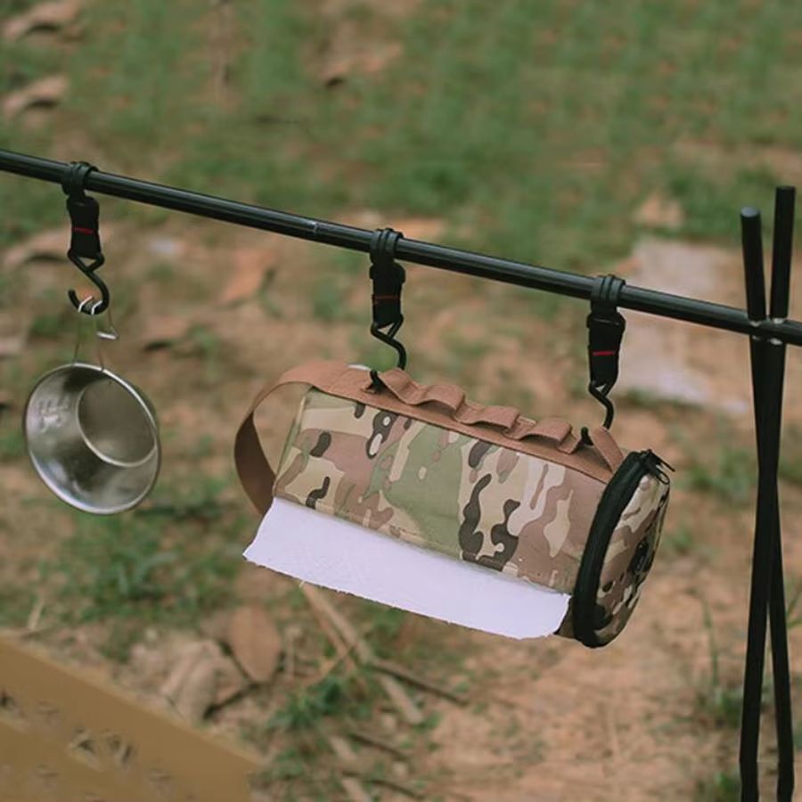 Waterproof Hanging Roll Paper Storage Case For Camping  Outdoor Use 3