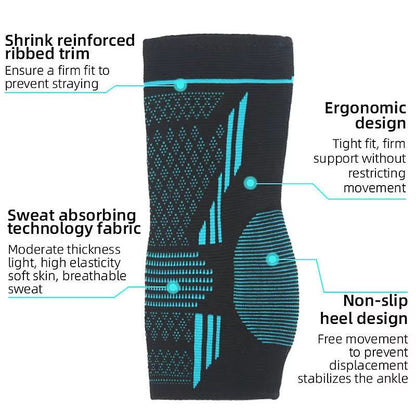 HighElastic Knitted Ankle Protector Sleeve For Sports  AntiSprain Support 4