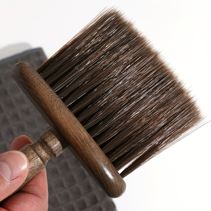 Soft Bristle Walnut Wood Coffee Grinder Cleaning Brush, Multi Use Brush For Laptops Keyboards Cameras Car Interiors