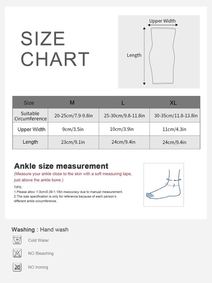 Adjustable Strap Compression Ankle Brace Sleeve With Arch Support  Foot Stabilizer 2