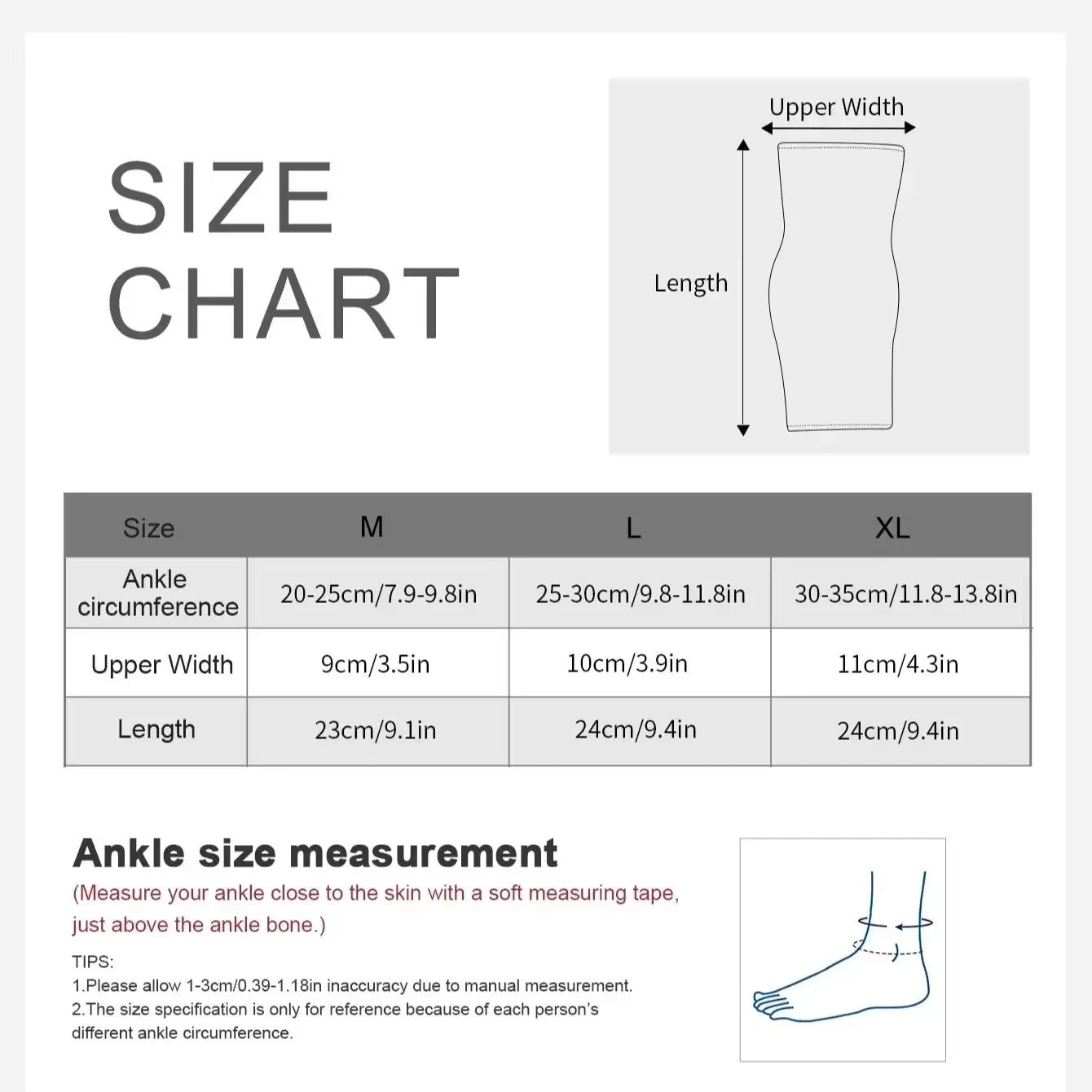 HighElastic Knitted Pressurized Ankle Protector Sleeve For Sports 2