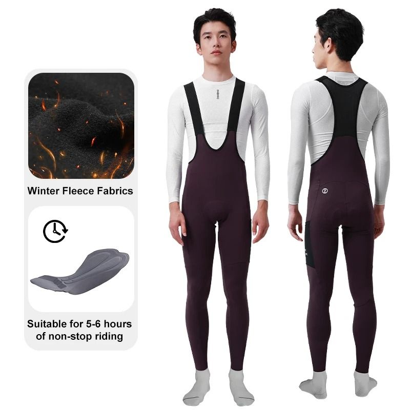Men Winter Thermal Cycling Bib Pants 7