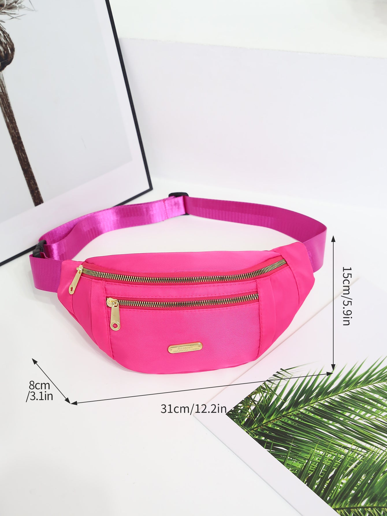 Waterproof Waist Bag With Adjustable Strap Fanny Packs Waist Pack For Women Running Travel Sports H 2