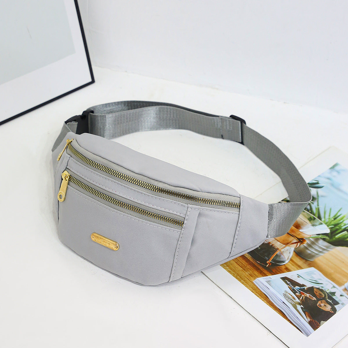 Waterproof Waist Bag With Adjustable Strap Fanny Packs Waist Pack For Women Running Travel Sports H 9