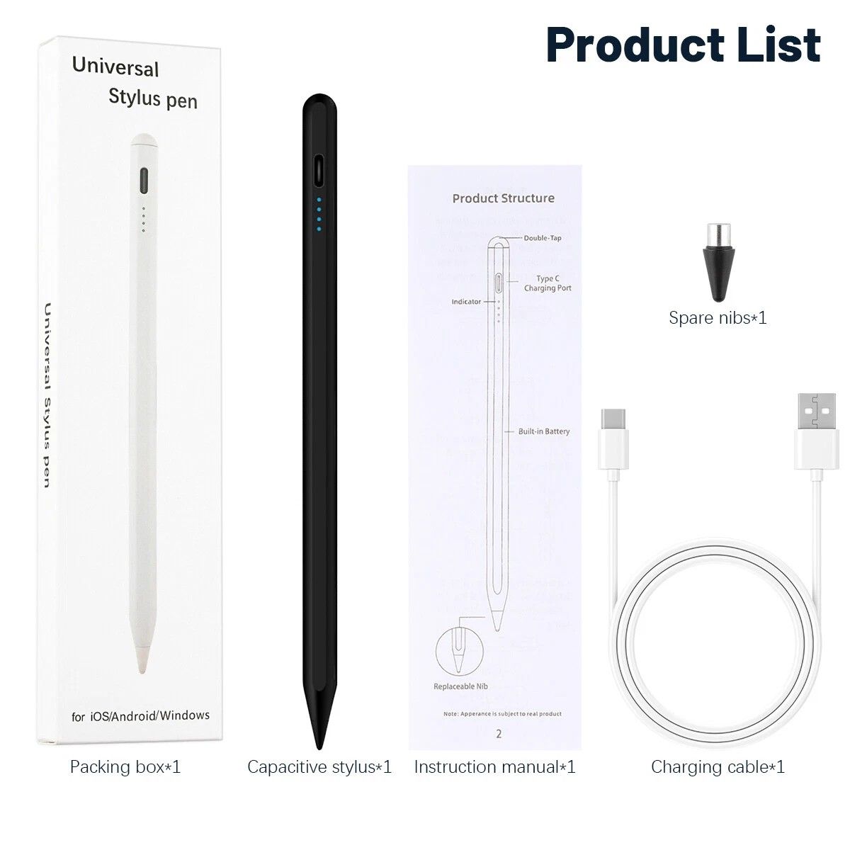 Universal Stylus Pen For IPad Android  Windows  Magnetic Pencil For Tablets  Phones 13