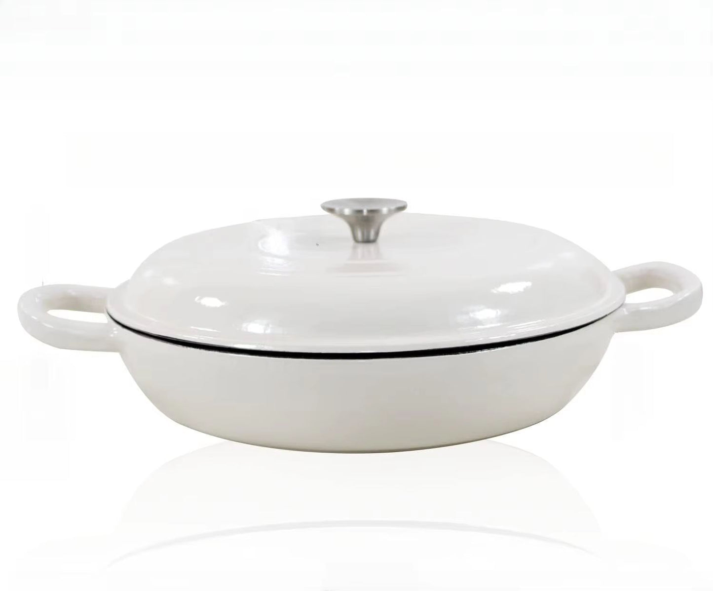 45 L Cast Iron Dutch Oven With Lid And Dual Handles 8