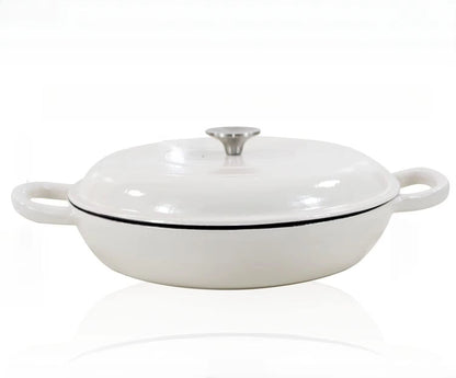 45 L Cast Iron Dutch Oven With Lid And Dual Handles 8