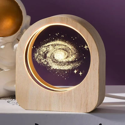 3D Crystal Glass Solar System Decoration LaserEngraved 14