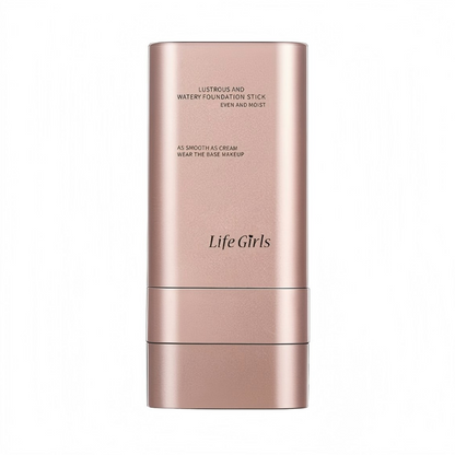 Natural Long-Lasting Double-Headed Foundation Stick, Flawless Makeup, Facial Concealer with Brush