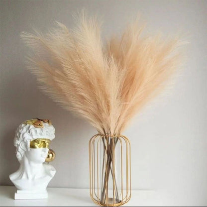 Artificial Pompous Grass, Pompass Branches, Fake Fluffy Stems, Plants Vase Filler, Home Decor Flower Arrangement