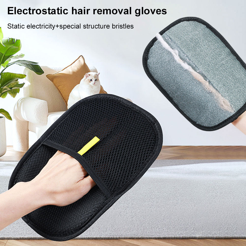 Deshedding Glove Pet Hair Remover Grooming Equipment Gloves For Dog Cat Rabbit Works On Long Short  1