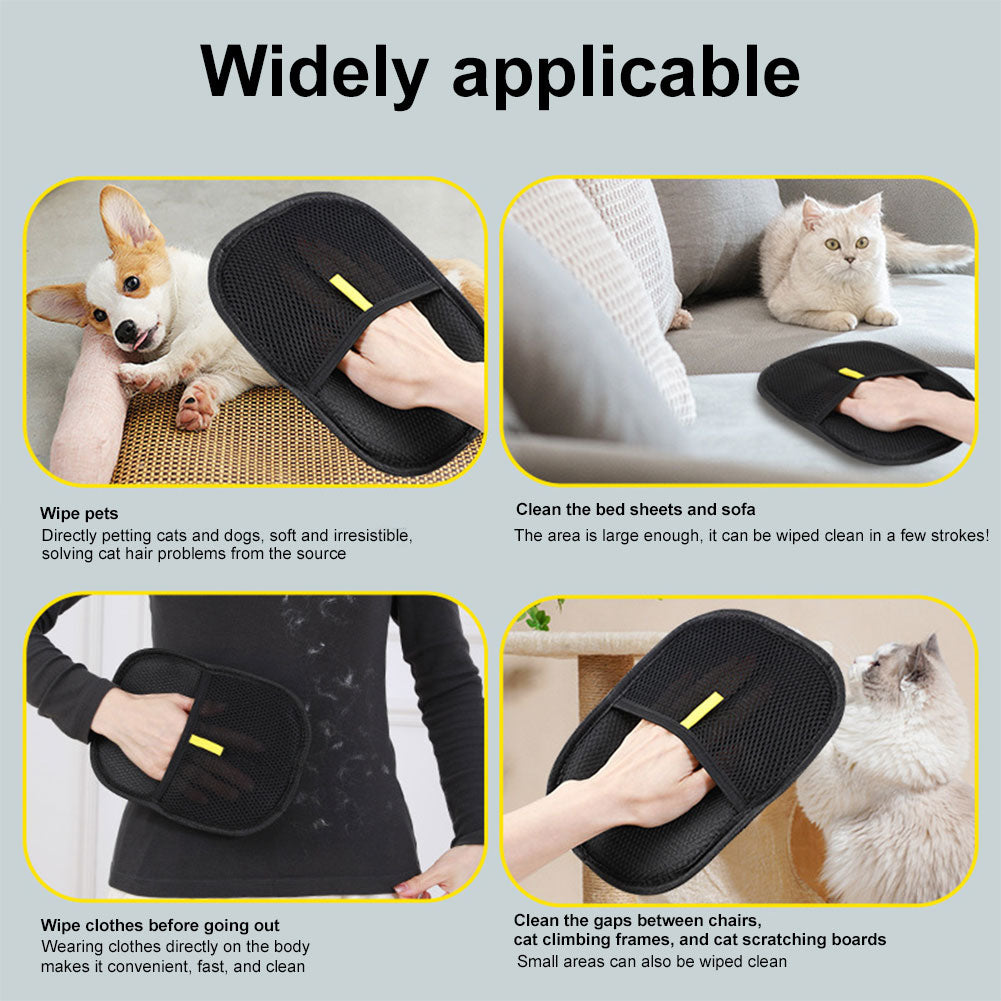 Deshedding Glove Pet Hair Remover Grooming Equipment Gloves For Dog Cat Rabbit Works On Long Short  2