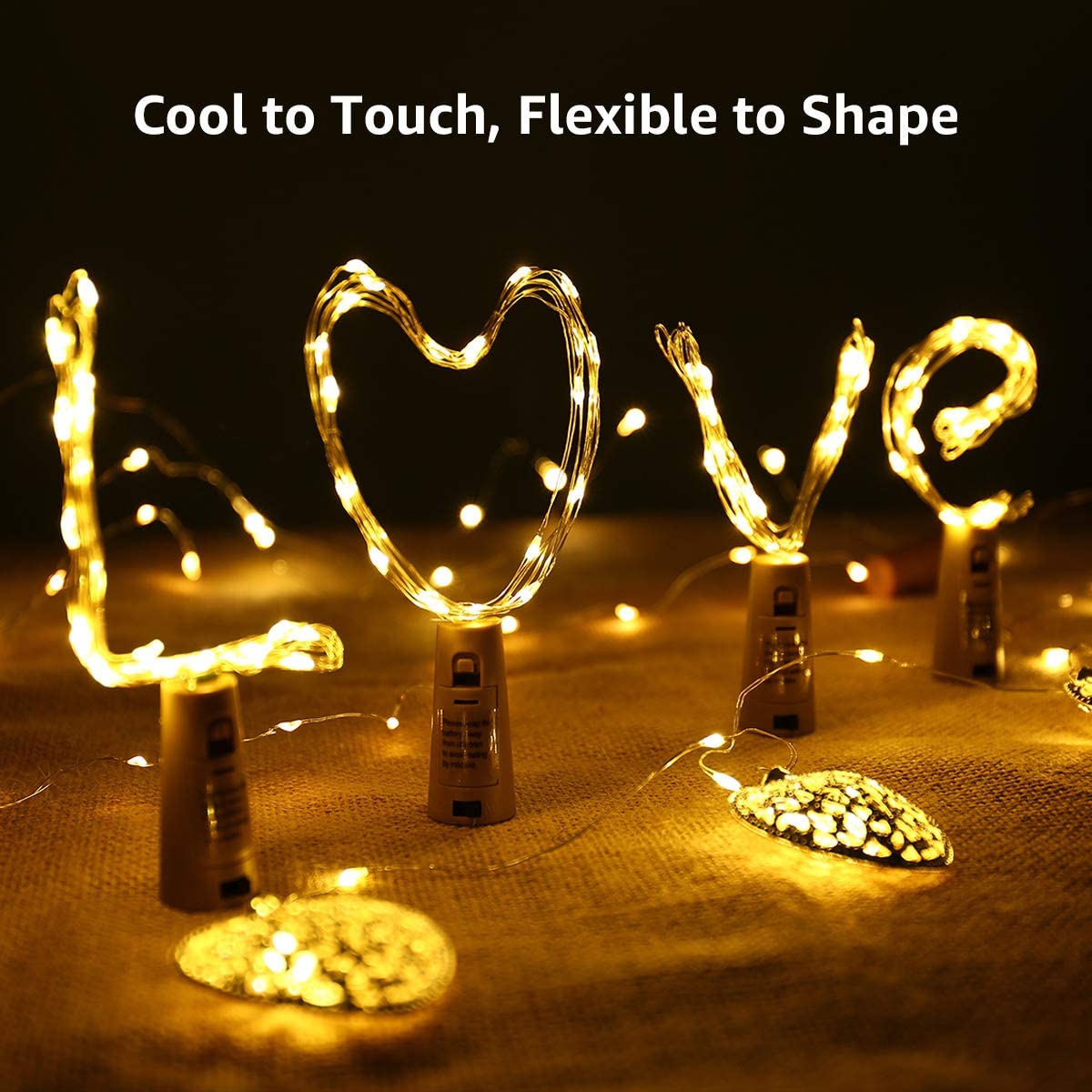 Bar LED Wine Bottle Cork String Lights Holiday Copper Wire Fairy Lights 2