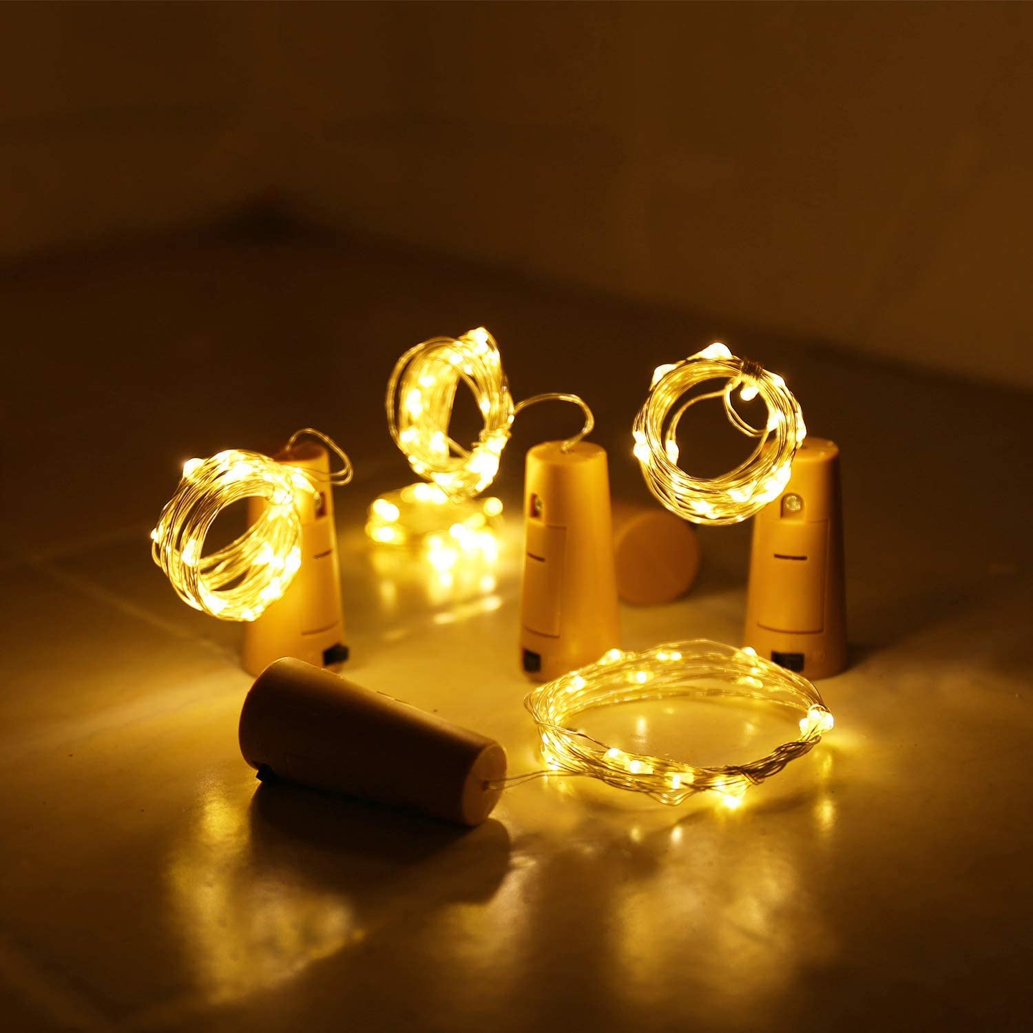 Bar LED Wine Bottle Cork String Lights Holiday Copper Wire Fairy Lights 3