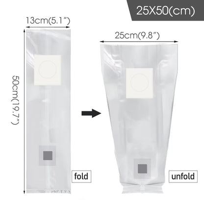 10Piece Sterilized PP Grain Bag With SelfHealing Injection Port  02 M Filter Patch 10