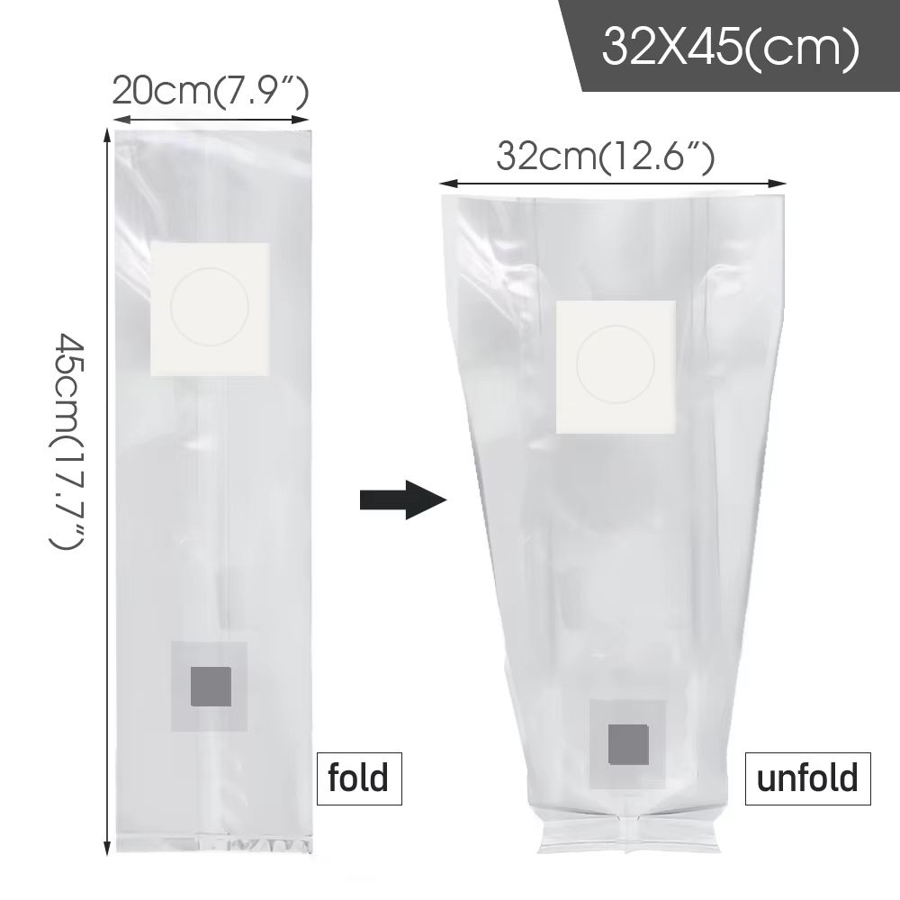 10Piece Sterilized PP Grain Bag With SelfHealing Injection Port  02 M Filter Patch 11