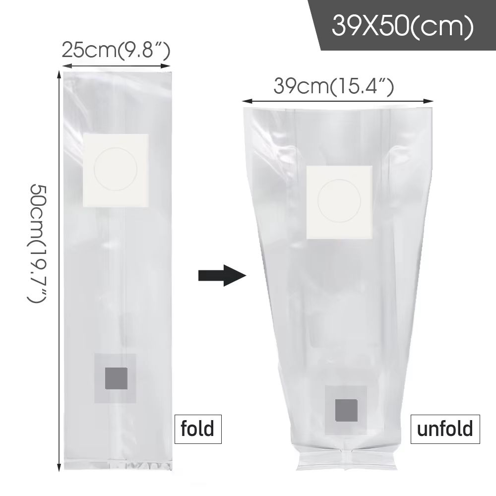10Piece Sterilized PP Grain Bag With SelfHealing Injection Port  02 M Filter Patch 14