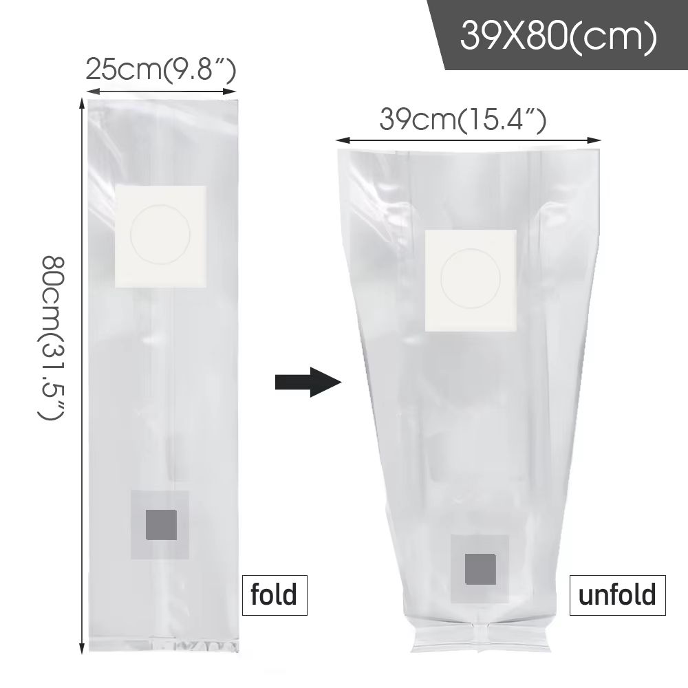 10Piece Sterilized PP Grain Bag With SelfHealing Injection Port  02 M Filter Patch 17