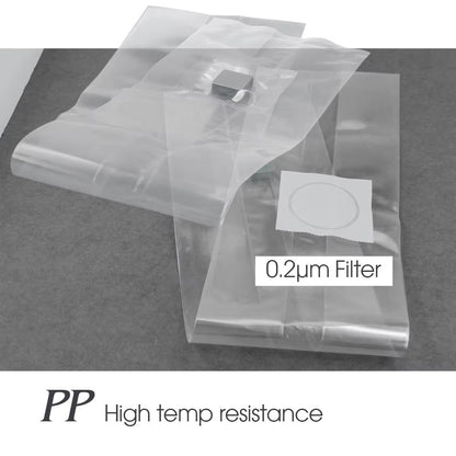 10Piece Sterilized PP Grain Bag With SelfHealing Injection Port  02 M Filter Patch 4