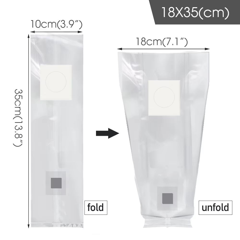 10Piece Sterilized PP Grain Bag With SelfHealing Injection Port  02 M Filter Patch 8