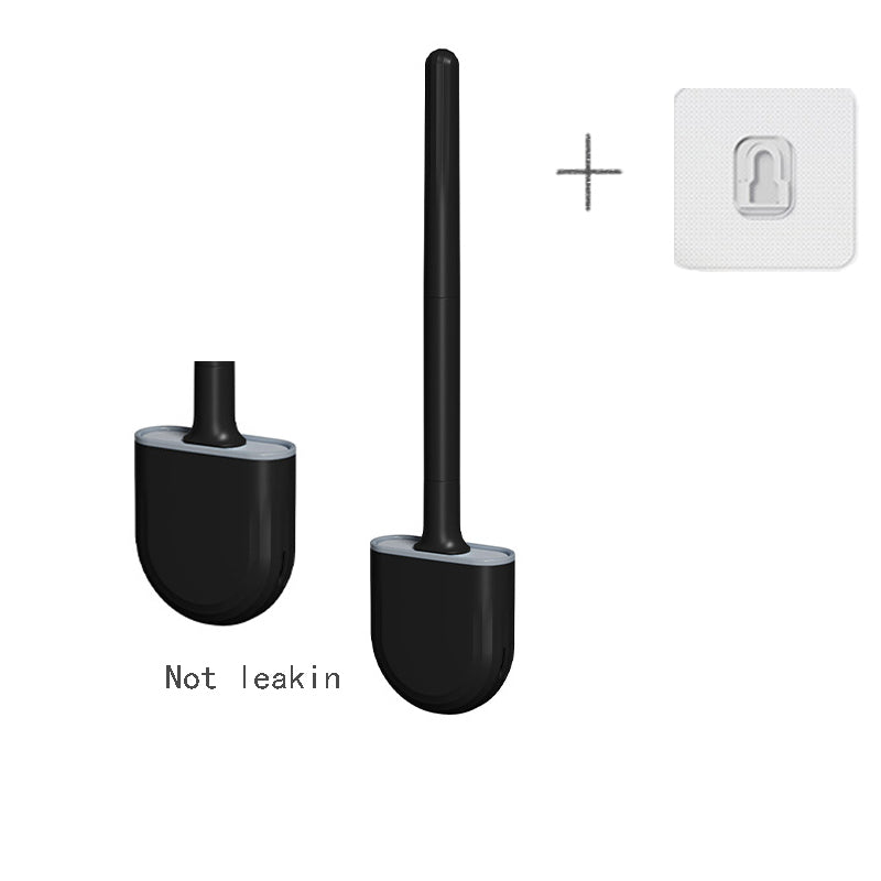 Wall Hanging Toilet Brush With Holder Soft Bristles Silicone Toilet Brush Long Handled WC Cleaning  10