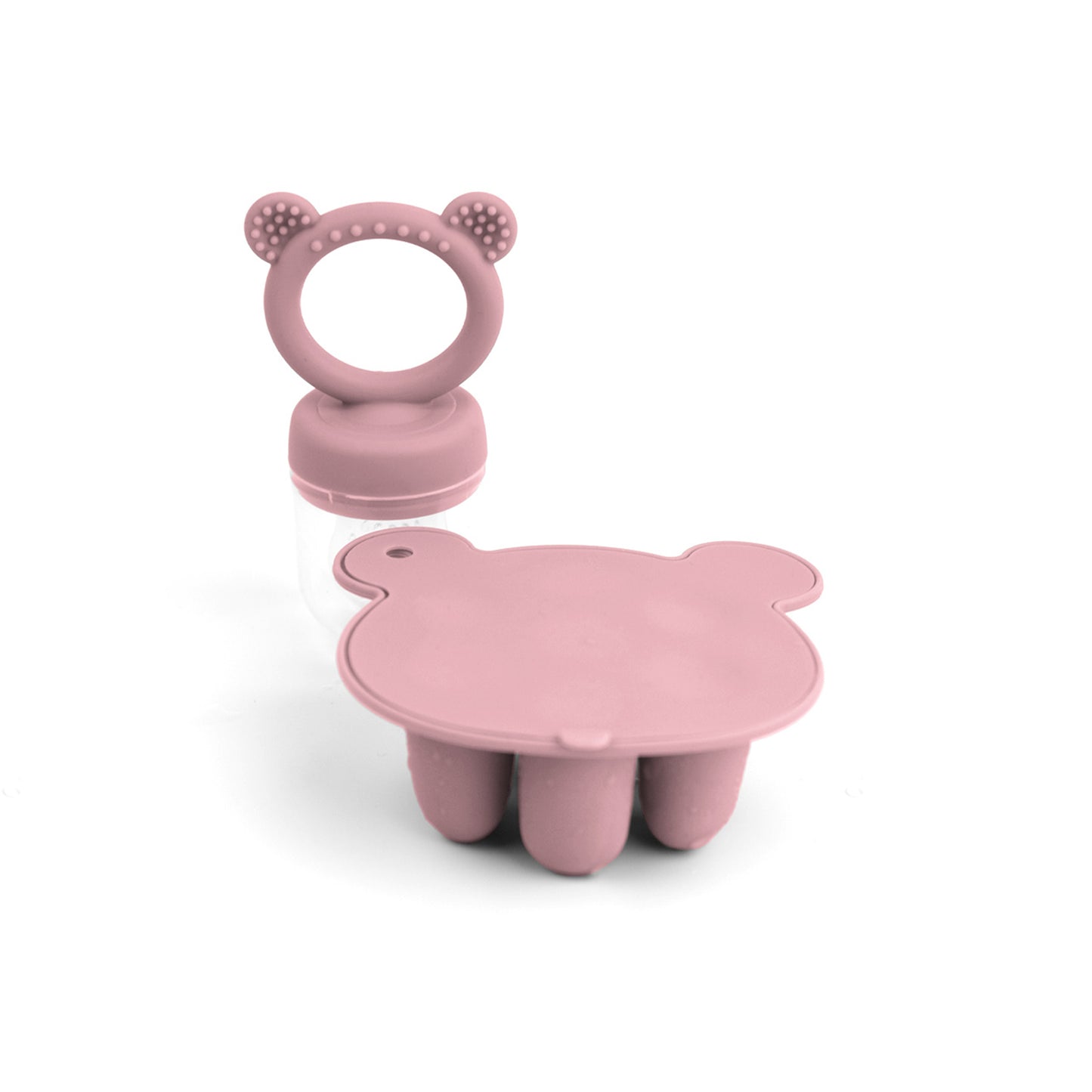 Latest Animal Design Bear Set Fruit Feeder Breast Milk Freezer Tray Food Soup Silicone Freezer Tray 2