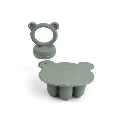 Latest Animal Design Bear Set Fruit Feeder Breast Milk Freezer Tray Food Soup Silicone Freezer Tray 4
