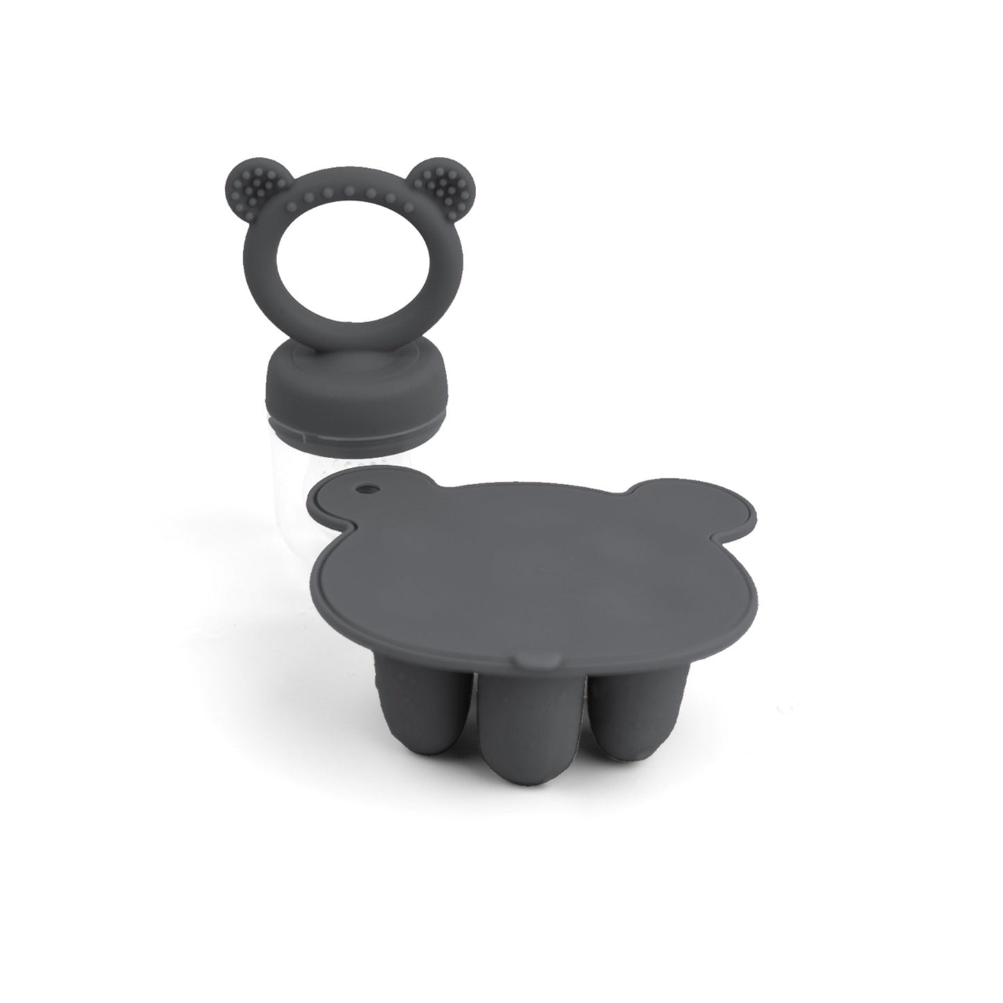 Latest Animal Design Bear Set Fruit Feeder Breast Milk Freezer Tray Food Soup Silicone Freezer Tray 5