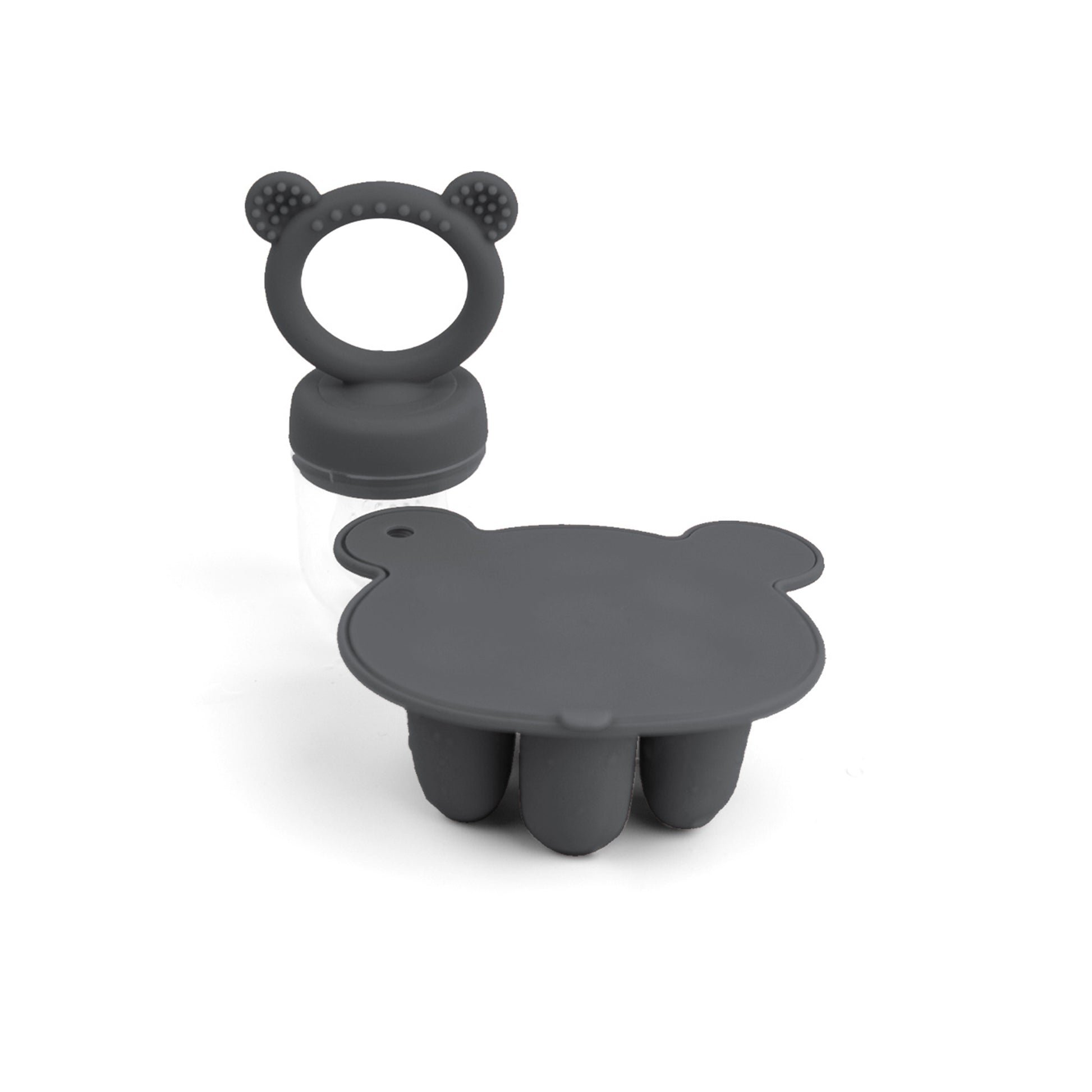 Latest Animal Design Bear Set Fruit Feeder Breast Milk Freezer Tray Food Soup Silicone Freezer Tray 5