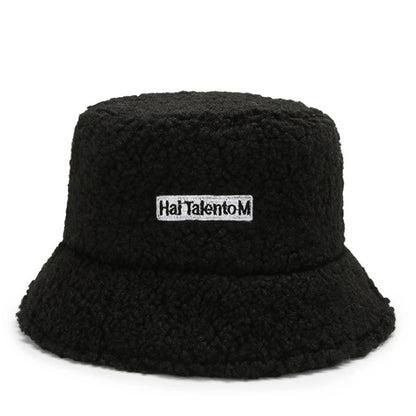 Fashion Fisherman Cap Winter Warm Fleece Bucket Hat Cold Resistant Sunshade For Men Women 8