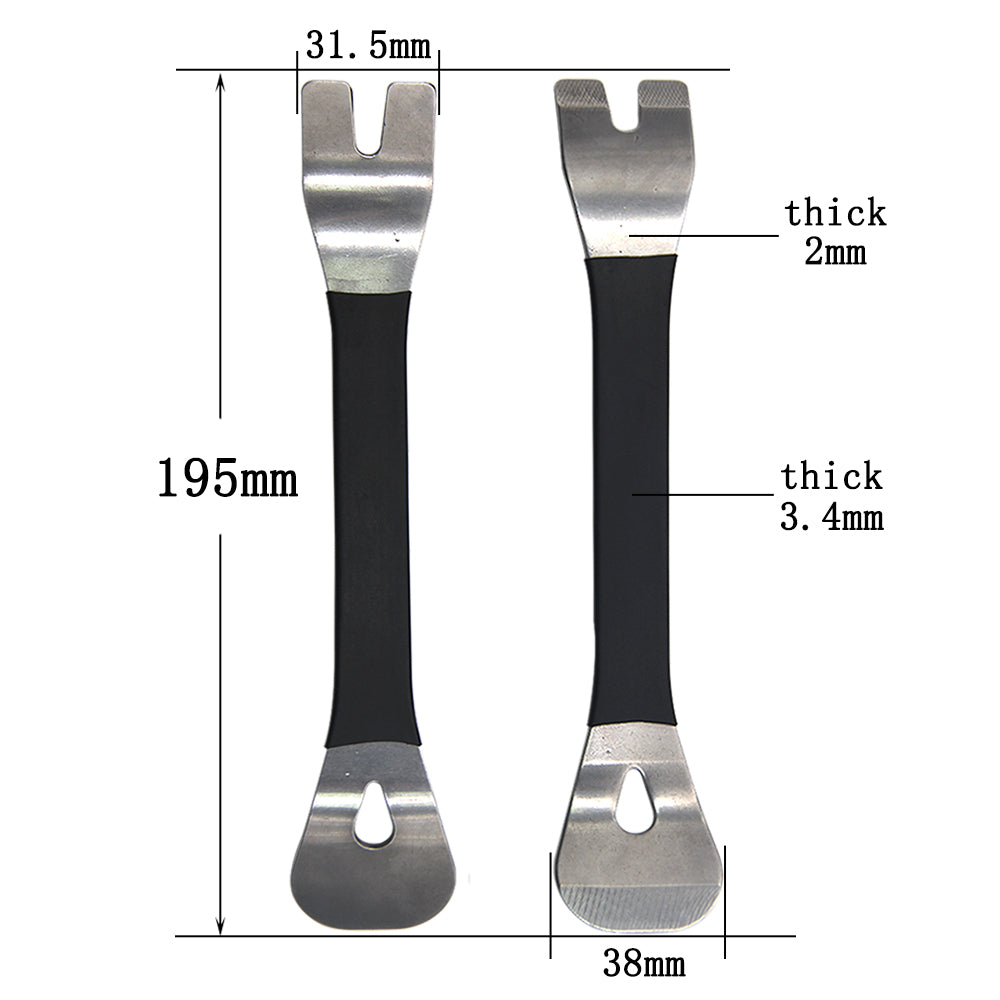 Car Modification Removal Stainless Steel Driver Interior Door Panel Tool Audio Navigation Pry Plate 1