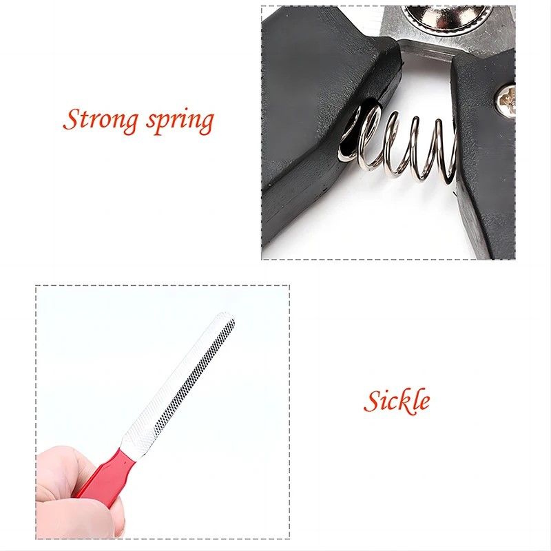PrecisionPro Stainless Steel Dog  Cat SickleBlade Nail Clippers HeavyDuty Grooming Tool For Large D