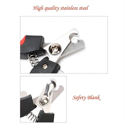 PrecisionPro Stainless Steel Dog  Cat SickleBlade Nail Clippers HeavyDuty Grooming Tool For Large D