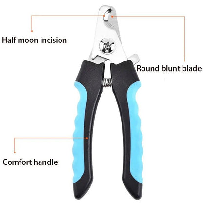 PrecisionPro Stainless Steel Dog  Cat SickleBlade Nail Clippers HeavyDuty Grooming Tool For Large D