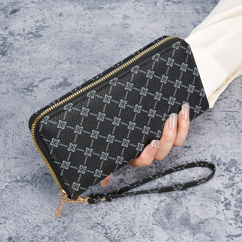 American trend printing bag, new niche multifunctional, long large-capacity wallet wholesale