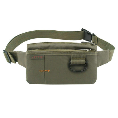 Fashion Nylon Waist Pack, Men, Women, Waterproof Black Fanny Pack, Messenger Shoulder Bag, Wear Resistant